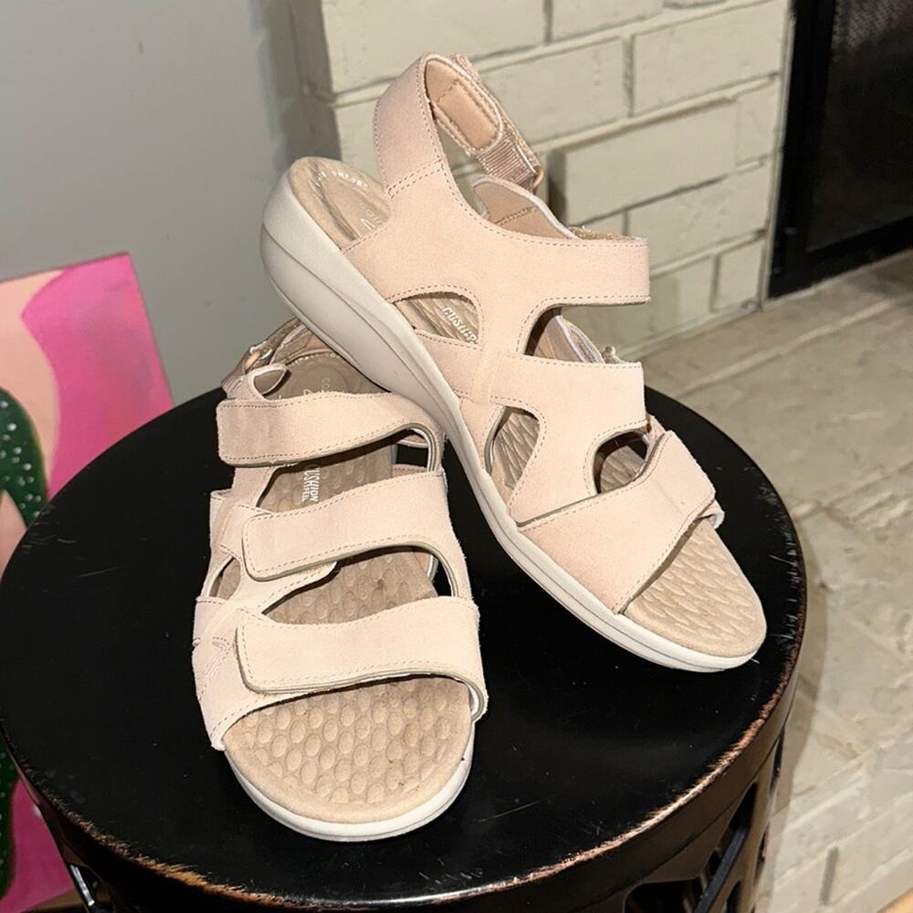 Clarks Collection Suede Sport Sandals - Alexis Band Women’s Size 10